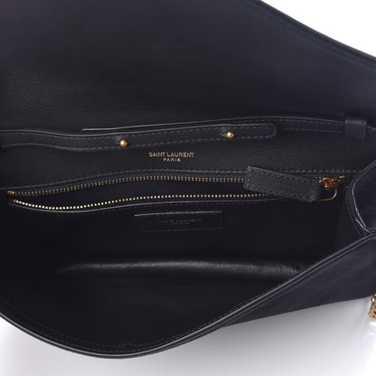 Saint Laurent Suede Calfskin Monogram Le Sept Chain Bag Black 5 of 9
