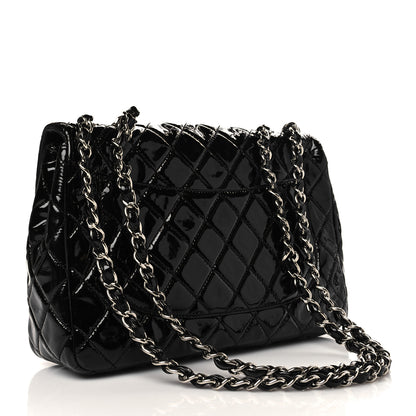Chanel Patent Quilted Jumbo Single Flap Black 3 of 7