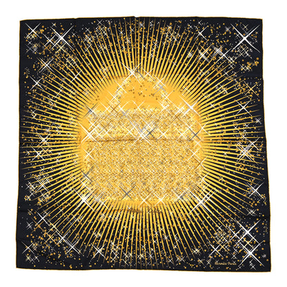 Hermes Silk Magic Kelly Scarf 90 Noir Viel Blanc 1 of 3