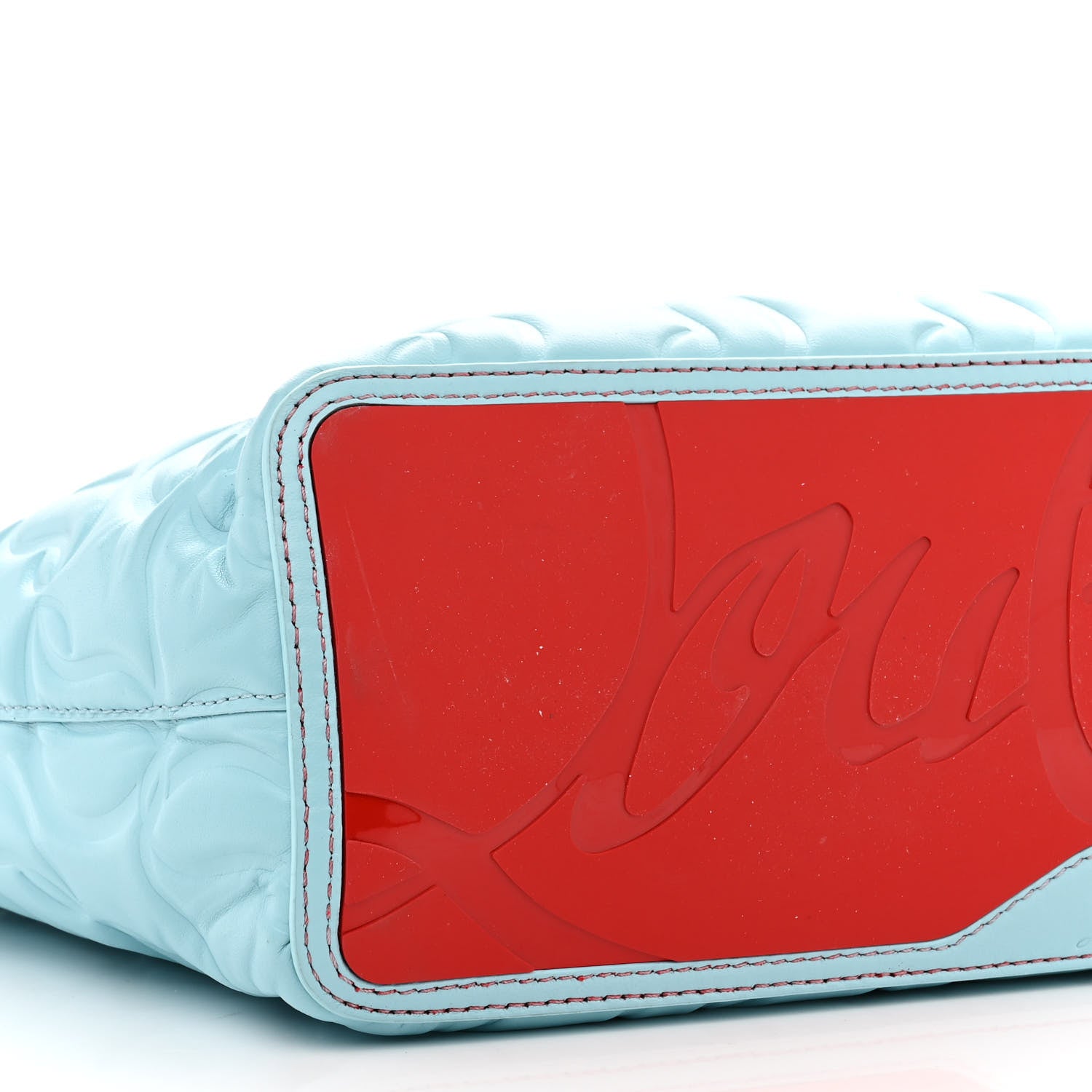 Christian Louboutin Nappa Embossed East West Cabata Tote Mineral 10 of 15