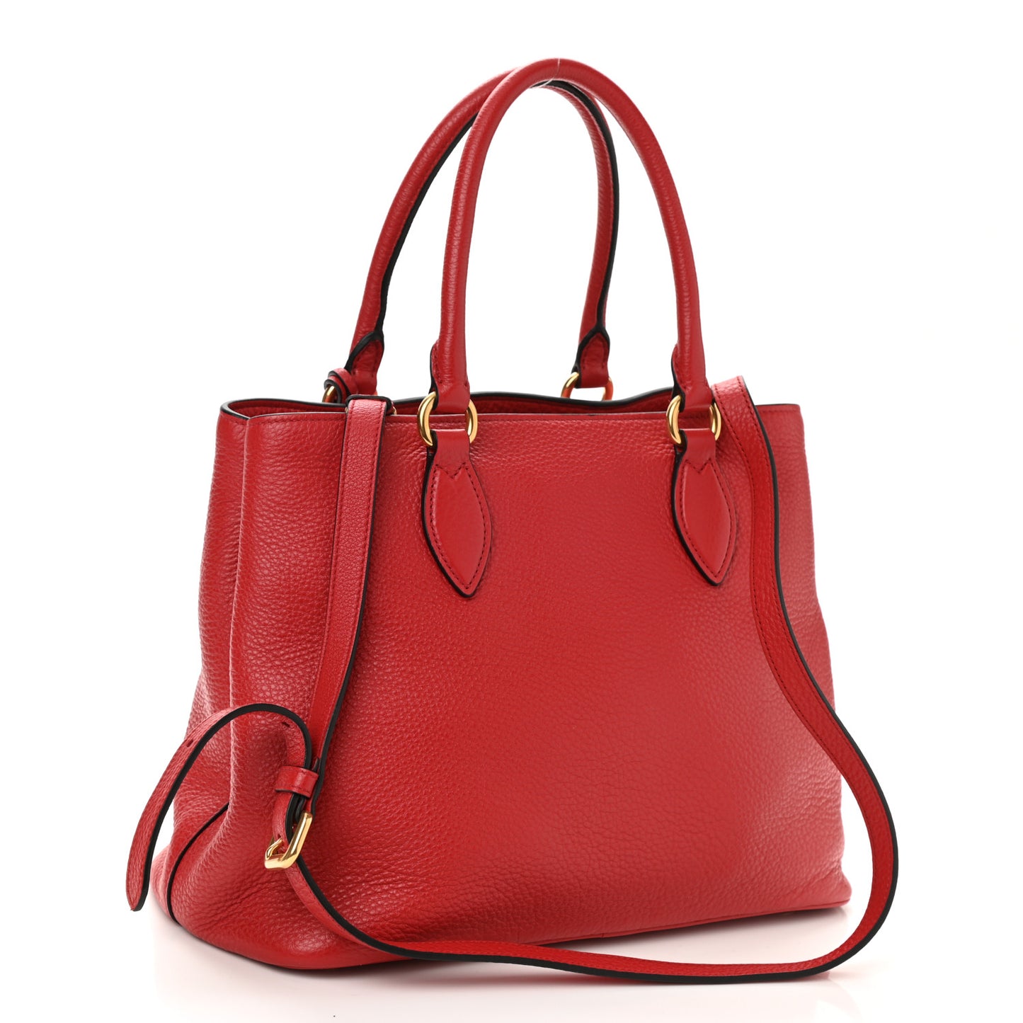 Vitello Phenix Top Handle Bag Rosso