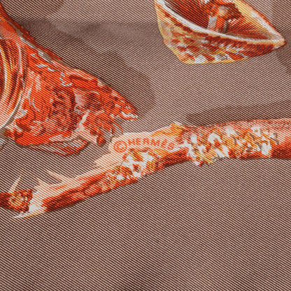 Hermes Silk Champignons Scarf 90 4 of 5