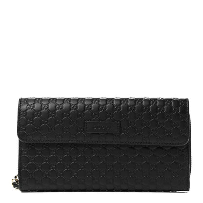 Gucci Soft Microguccissima Continental Zip Wallet Black 1 of 8
