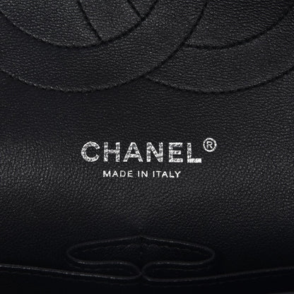 Chanel Crumpled Calfskin Quilted Jumbo Double Flap So Black 6 of 8