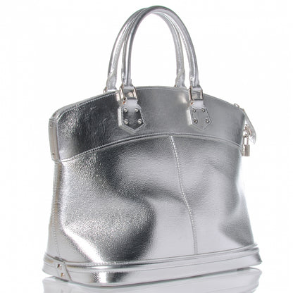 Louis Vuitton Suhali Lockit MM Silver 3 of 7