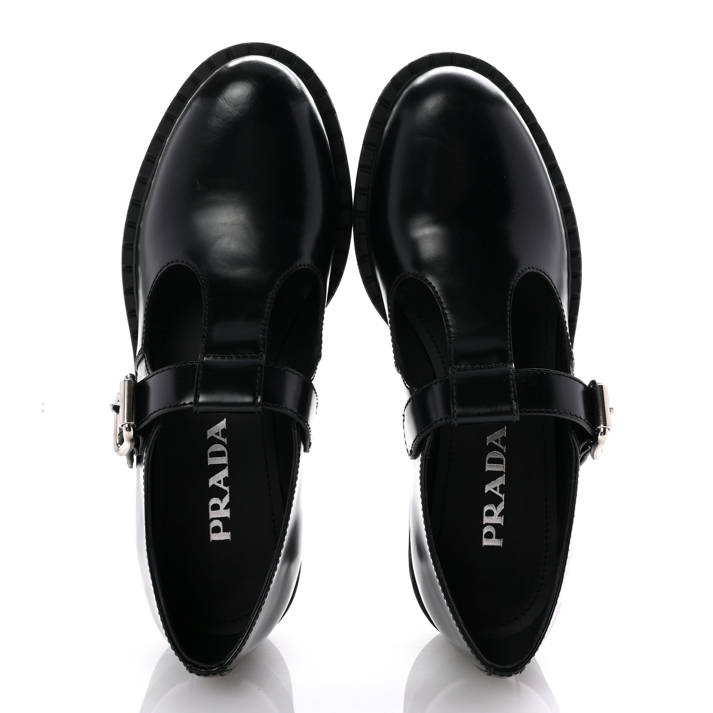 Spazzolato Mary Jane T Strap 40mm Loafers 38 Black