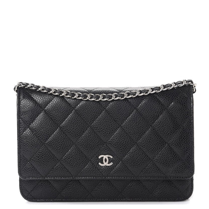 Chanel Caviar Quilted Wallet On Chain WOC Black 1 of 12