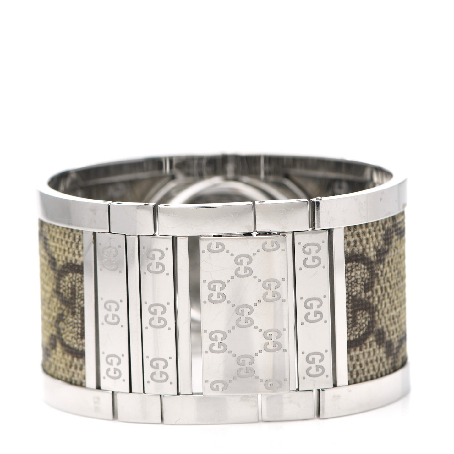 Stainless Steel Canvas 33mm Twirl Monogram Quartz Watch Brown