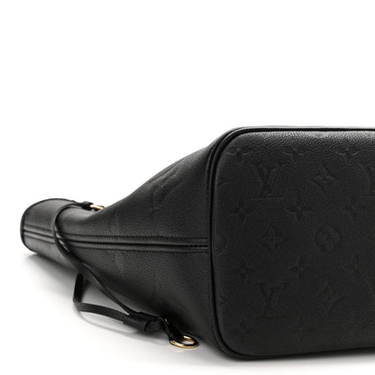 Louis Vuitton Empreinte Monogram Giant Neverfull MM Black 9 of 10