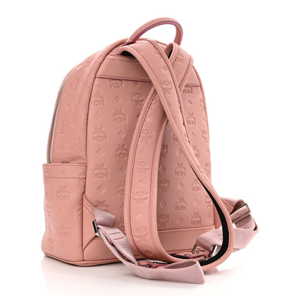 MCM Calfskin Ottomar Monogram Small Backpack Pink 3 of 10