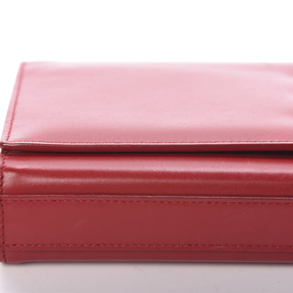 Saint Laurent Calfskin Monogram Cassandre Clutch Rouge Orient 11 of 12