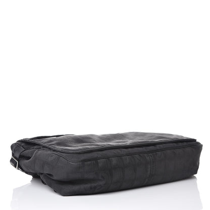 Chanel Nylon Travel Messenger Bag Black 4 of 9
