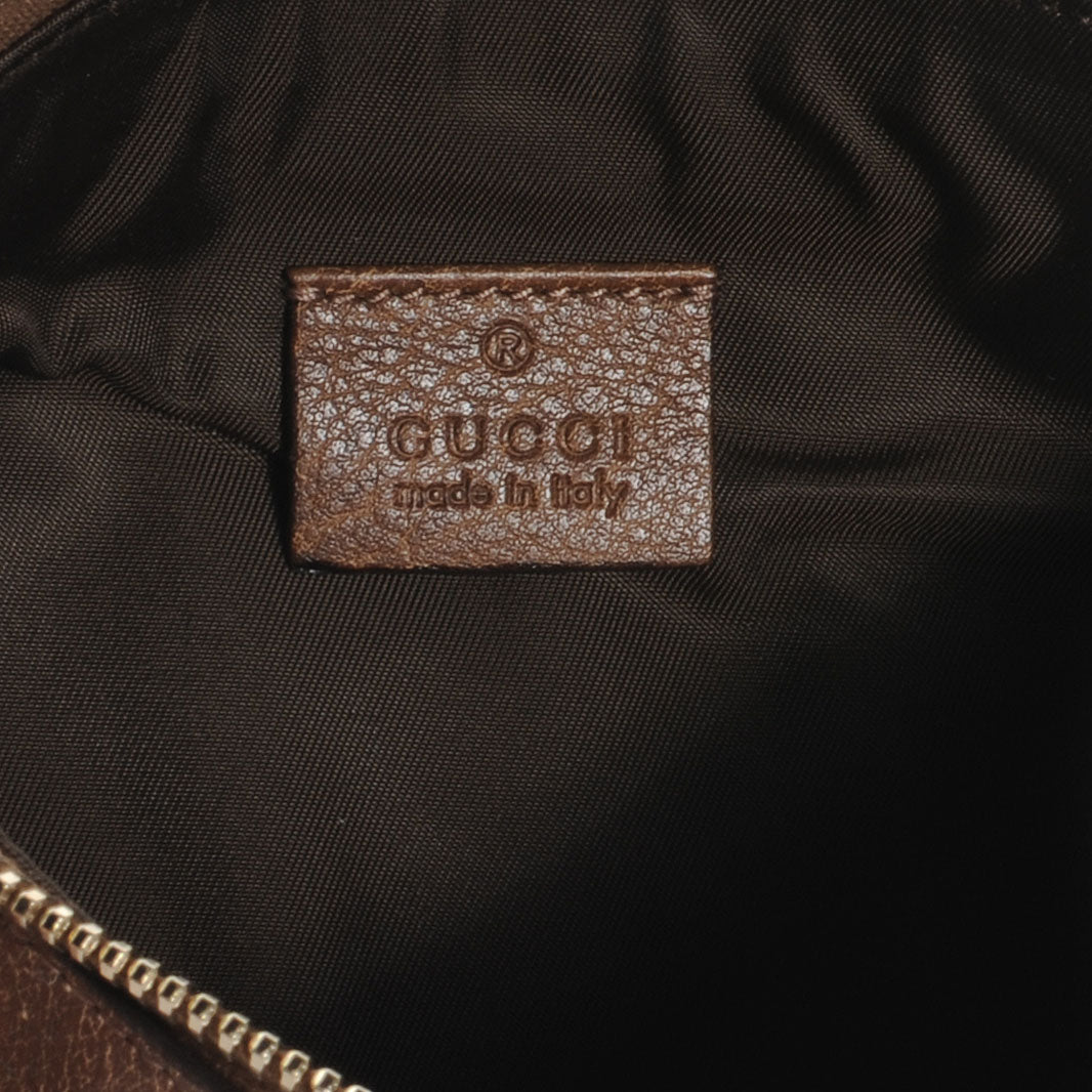 Guccissima New Britt Wristlet Brown