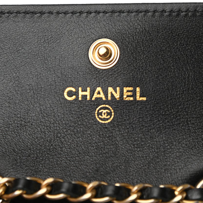 Chanel Shiny Aged Calfskin Quilted Waist Belt Bag Black 6 of 8