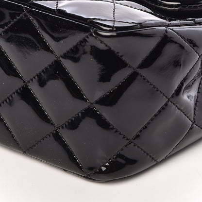 Chanel Patent Quilted Jumbo Single Flap Black 10 of 11