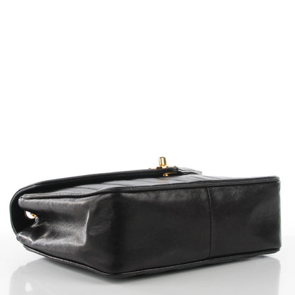 Chanel Lambskin Quilted Chevron Small Single Flap Black 4 of 9