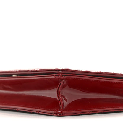 Christian Dior Patent Cannage Lady Dior Clutch Red 12 of 16
