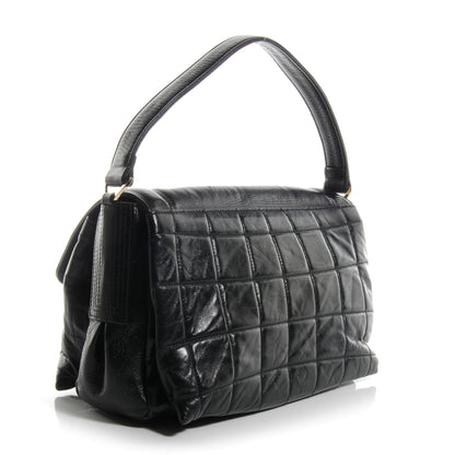 Chanel Lambskin Mademoiselle Chocolate Bar Shoulder Bag Black 3 of 9