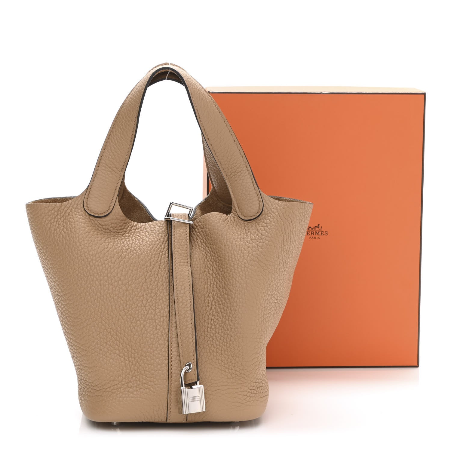 Hermes Taurillon Clemence Picotin Lock 18 PM Chai 10 of 10