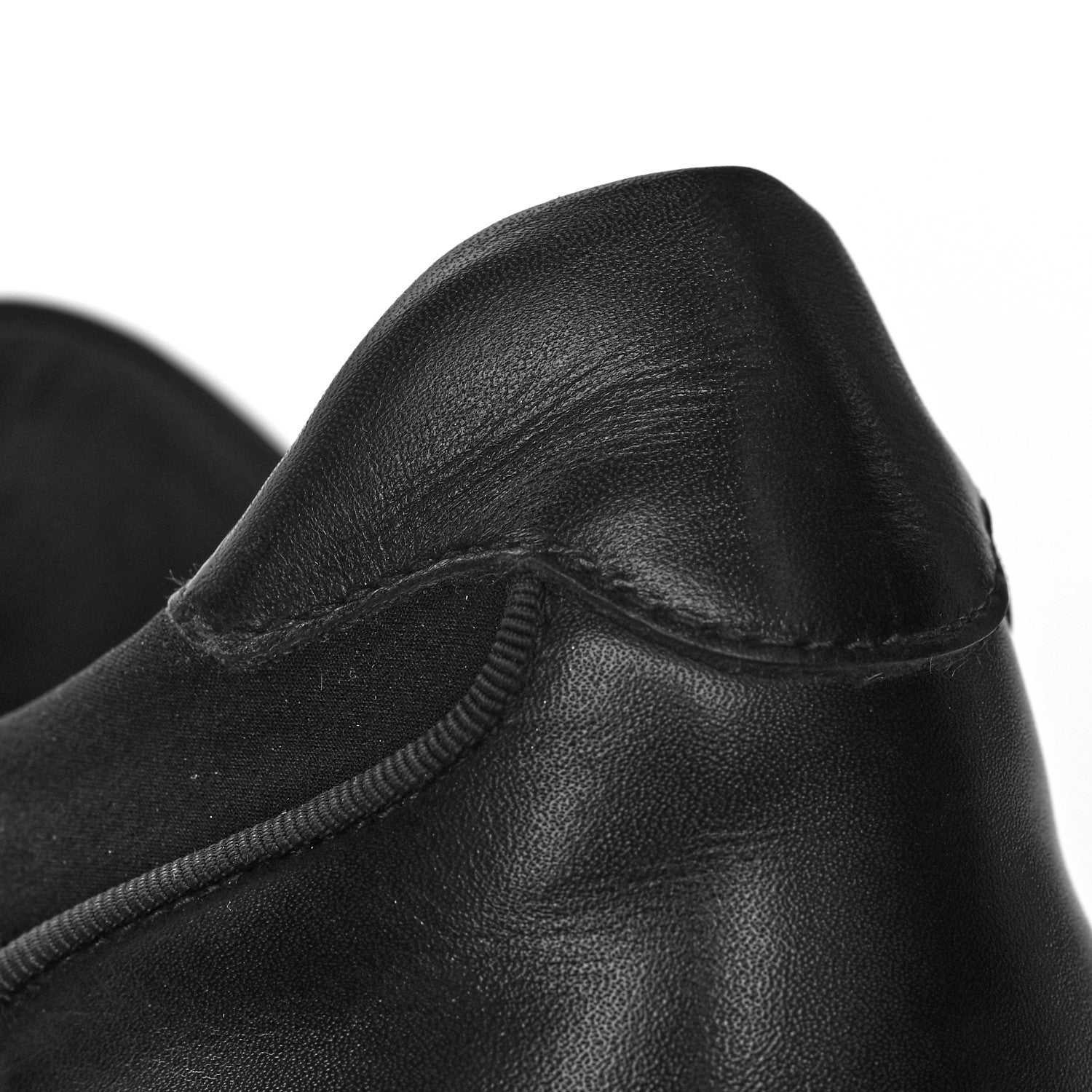 Christian Louboutin Calfskin Neoprene Studded Derby Oxfords 41 Black Gunmetal 8 of 10