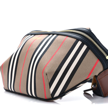 Burberry E-Canvas Icon Stripe Sonny Bum Bag Archive Beige 8 of 8