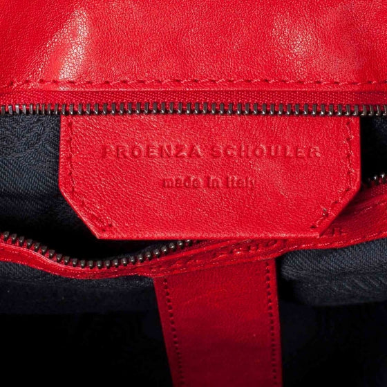 Proenza Schouler Lambskin PS1 Large Satchel Red 8 of 10