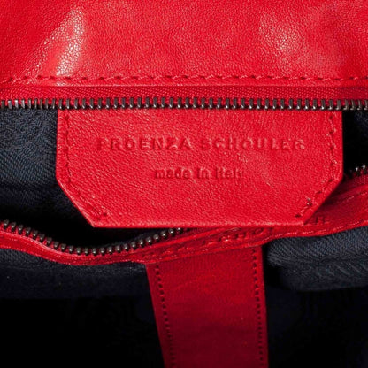 Proenza Schouler Lambskin PS1 Large Satchel Red 8 of 10