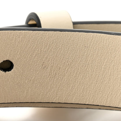 Christian Dior Calfskin Saddle Belt 70 28 White 10 of 11