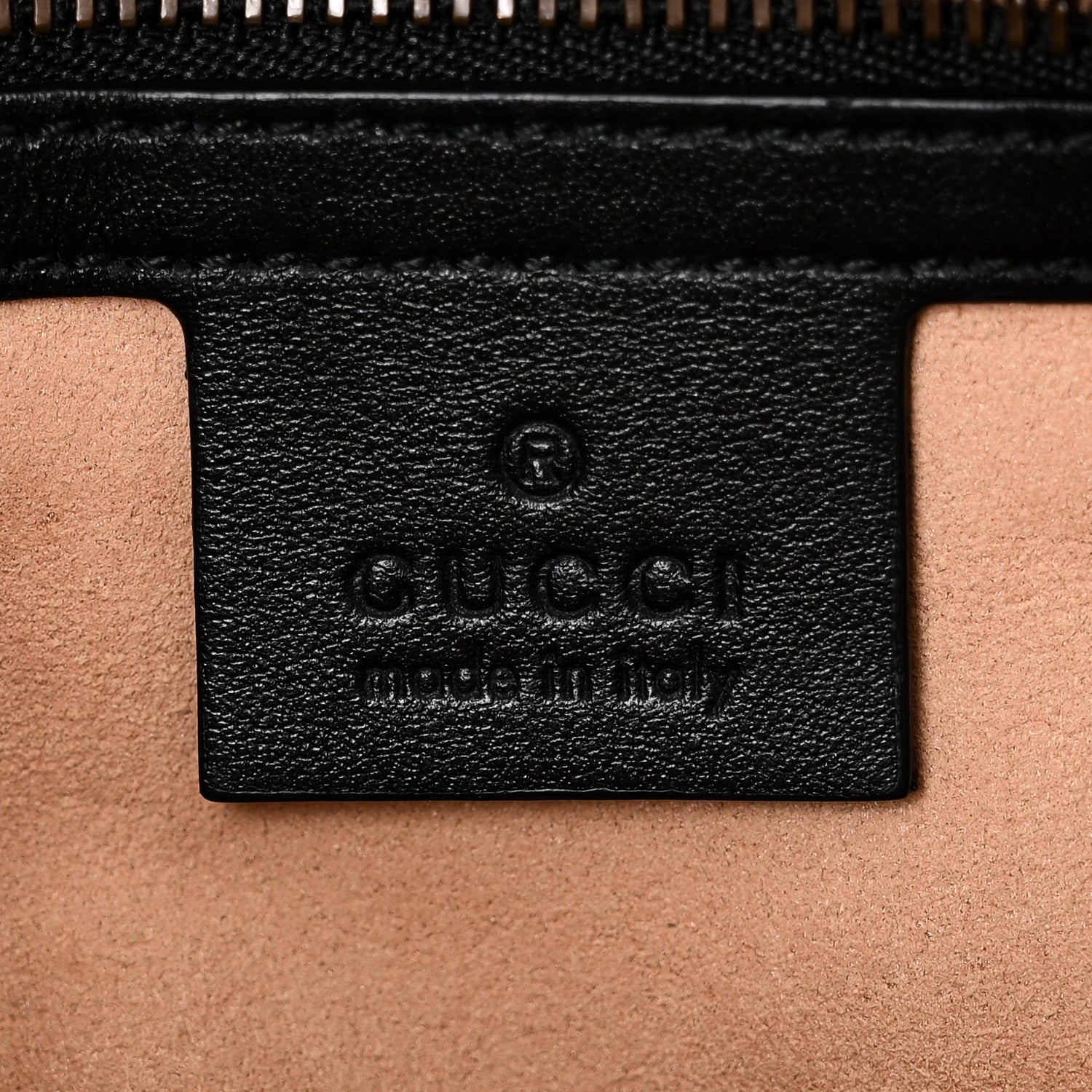 Gucci Calfskin Matelasse Small GG Marmont Shoulder Bag Black 6 of 10
