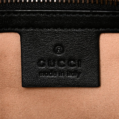 Gucci Calfskin Matelasse Small GG Marmont Shoulder Bag Black 6 of 10