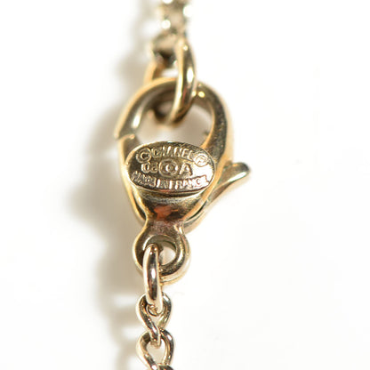 Chanel Chain Pearl CC Pendant Necklace Light Gold 4 of 4