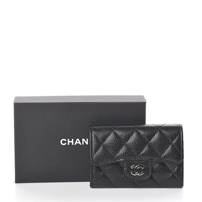 Chanel Caviar Quilted Flap Card Holder Black 9 of 9