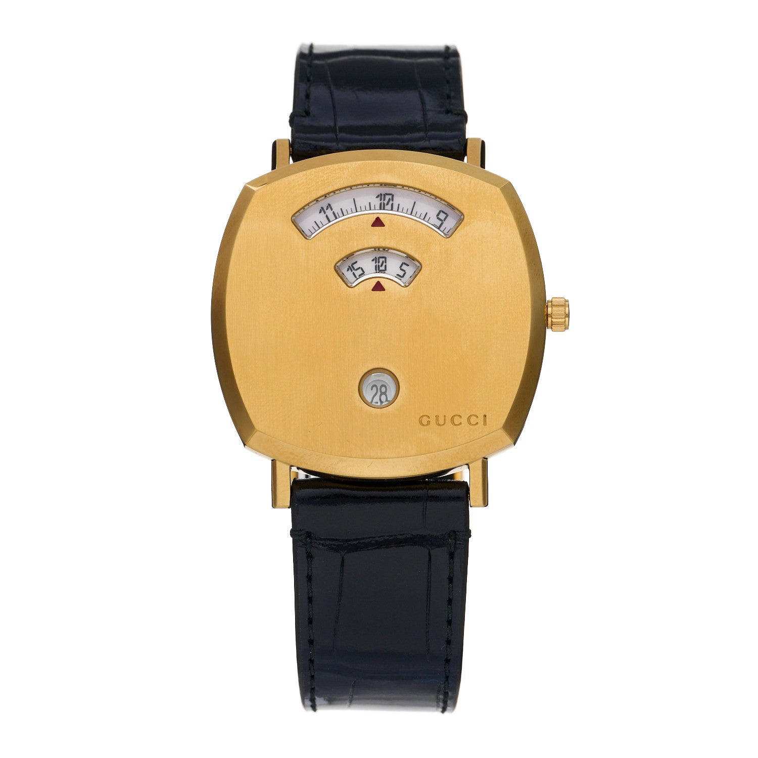 Gucci Stainless Steel Alligator 38mm Grip Quartz Watch 1 of 5