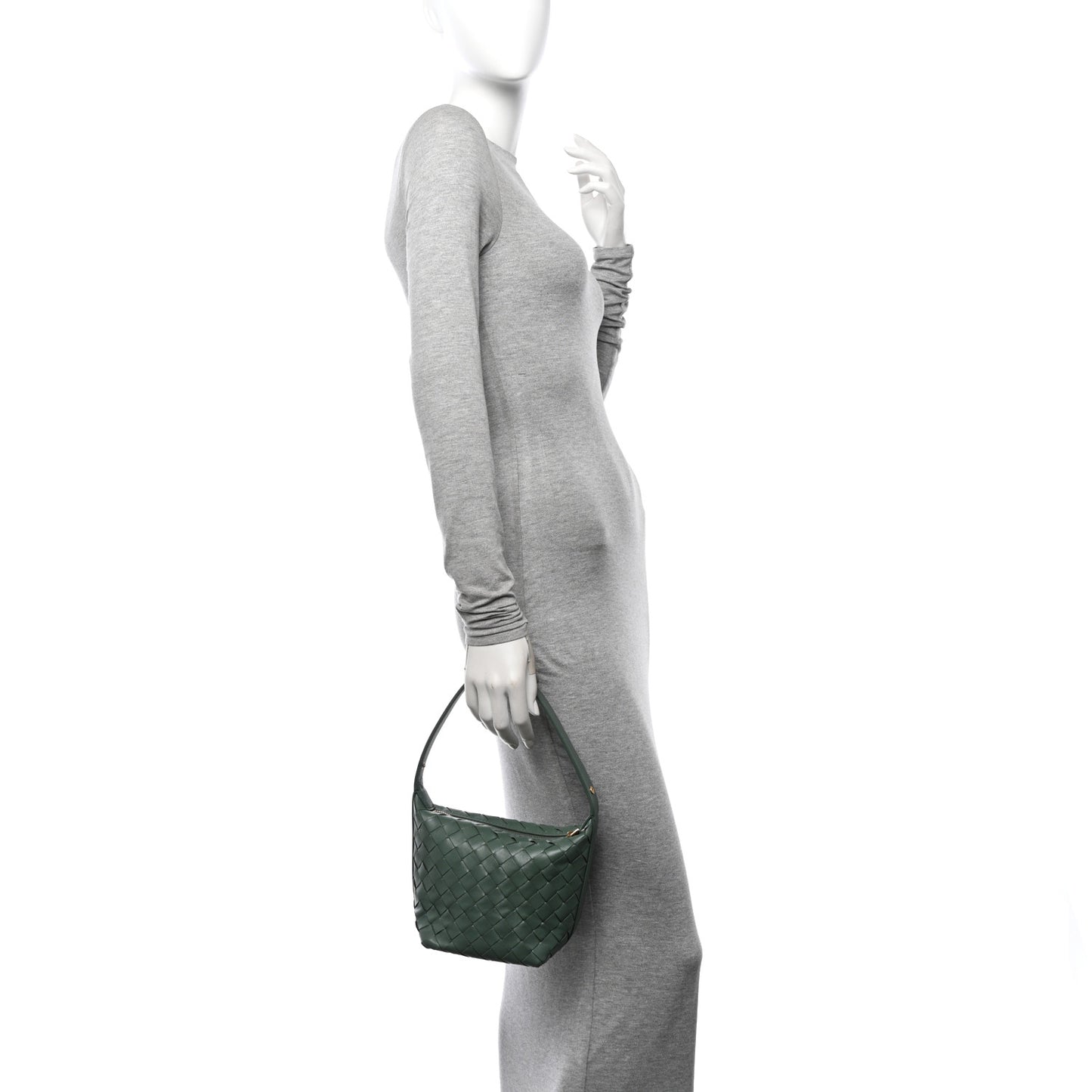 Calfskin Nappa Intrecciato Candy Wallace Aloe