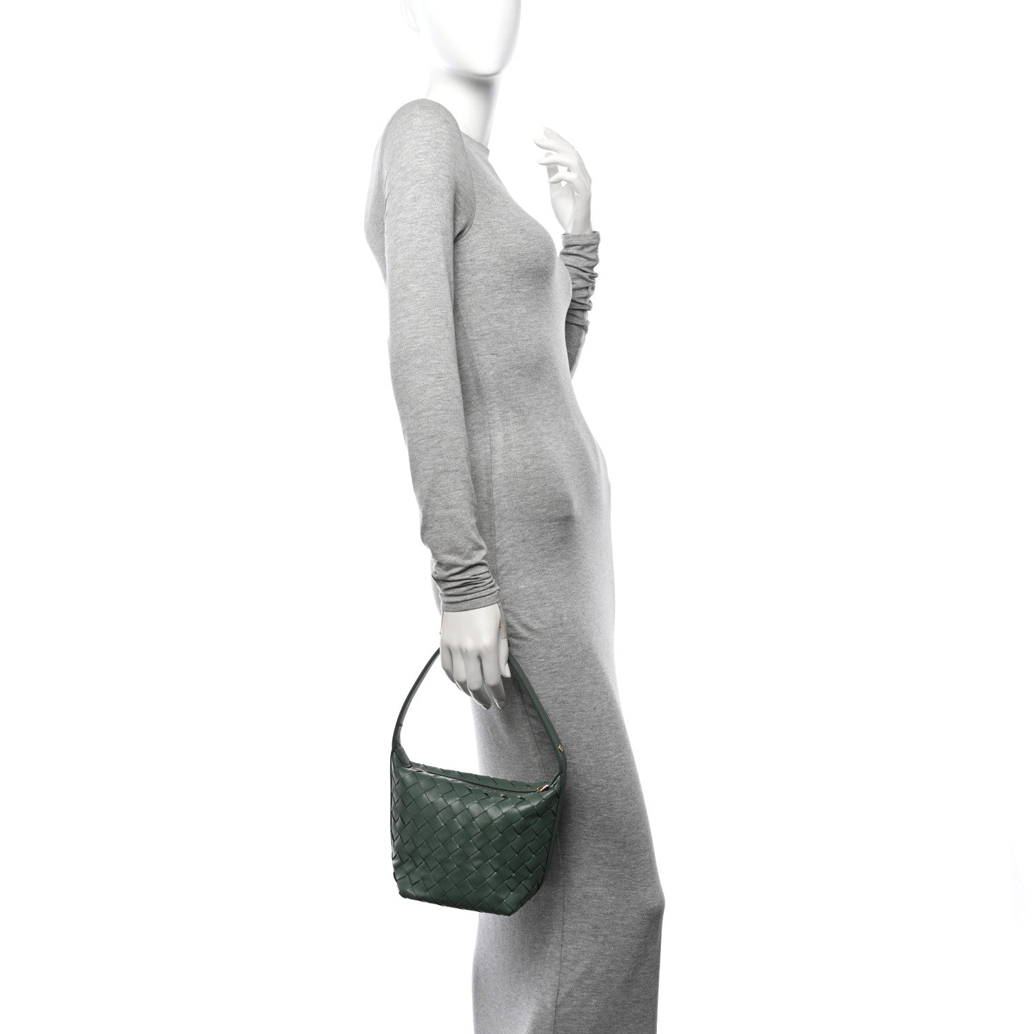 Bottega Veneta Calfskin Nappa Intrecciato Candy Wallace Aloe 2 of 13