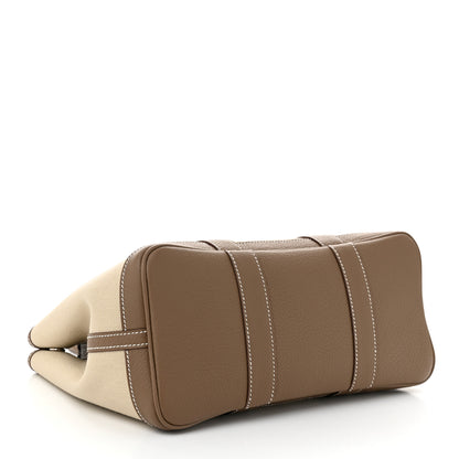 Hermes Twill D Negonda Garden Party 30 TPM Tote Beton Etoupe 4 of 11
