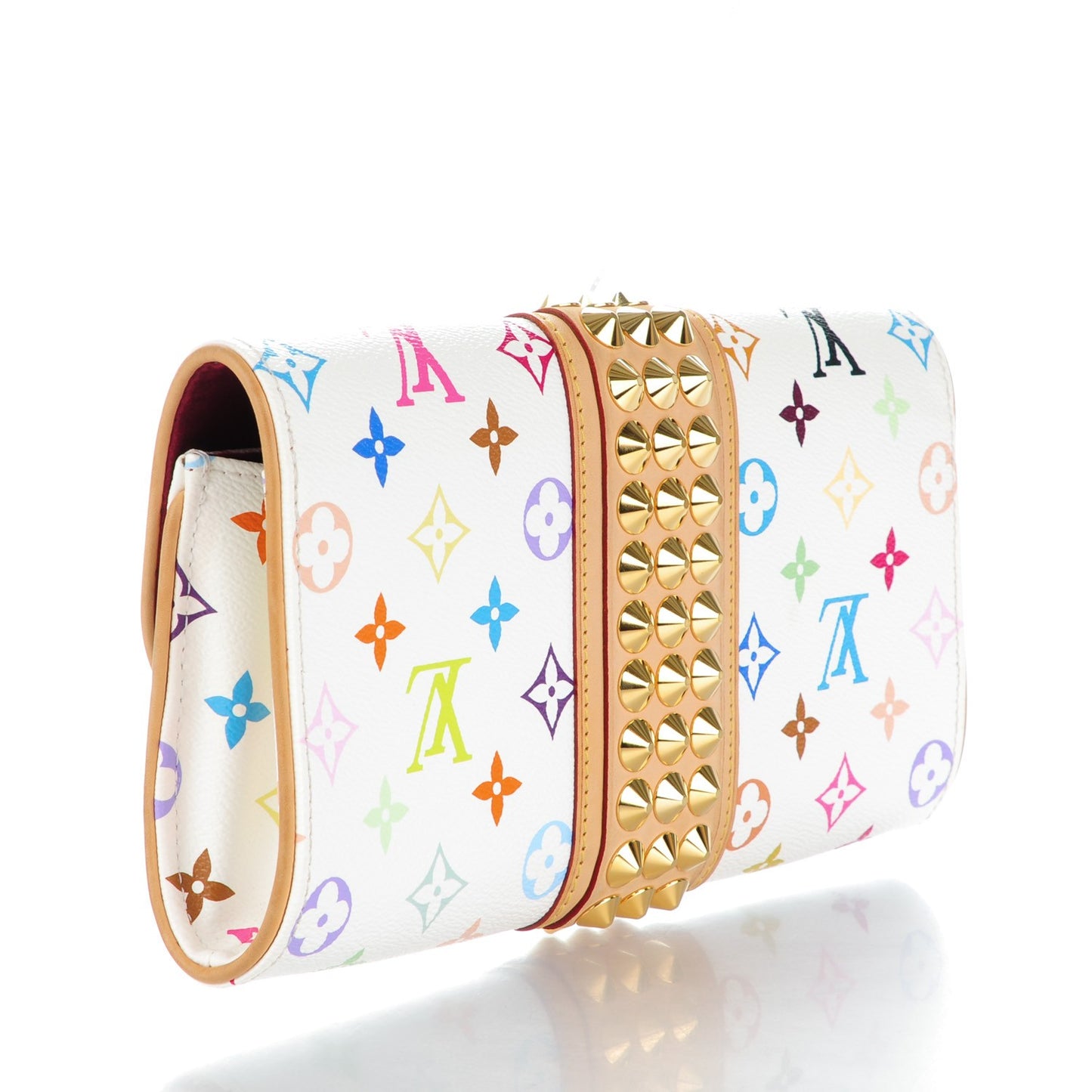 Monogram Multicolor Courtney Clutch White