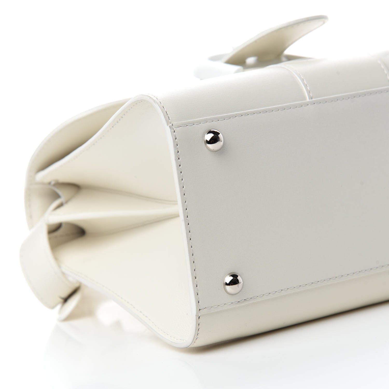 Delvaux Calfskin Mini Brillant Satchel Ivory 7 of 11