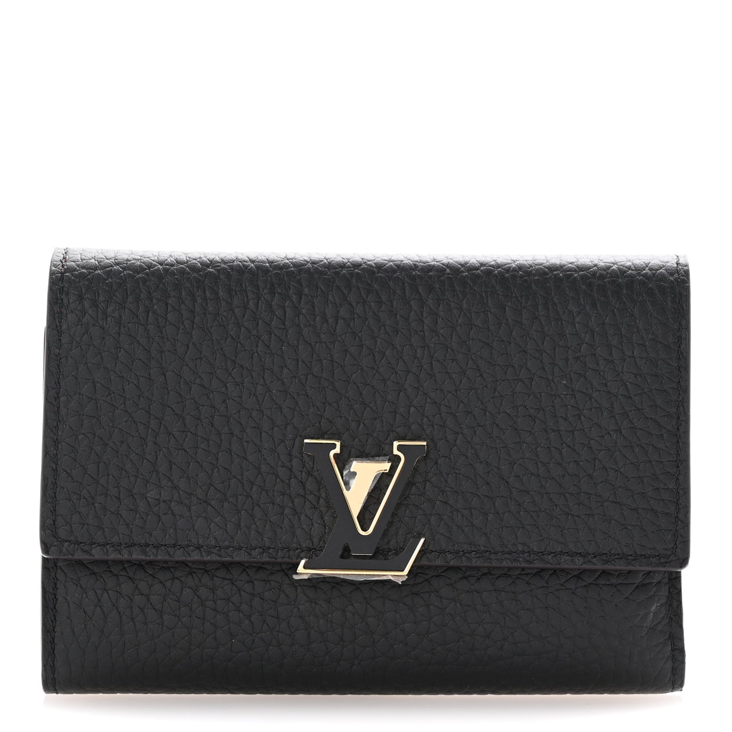 Taurillon Capucines Compact Wallet Black