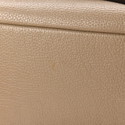 MCM Calfskin Studded Shoulder Bag Beige 10 of 13