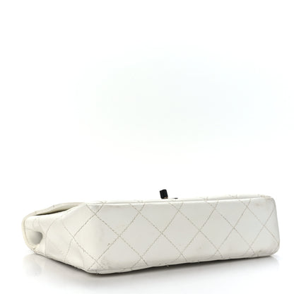 Chanel Lambskin Bekko Resin Medium Flap White 4 of 9