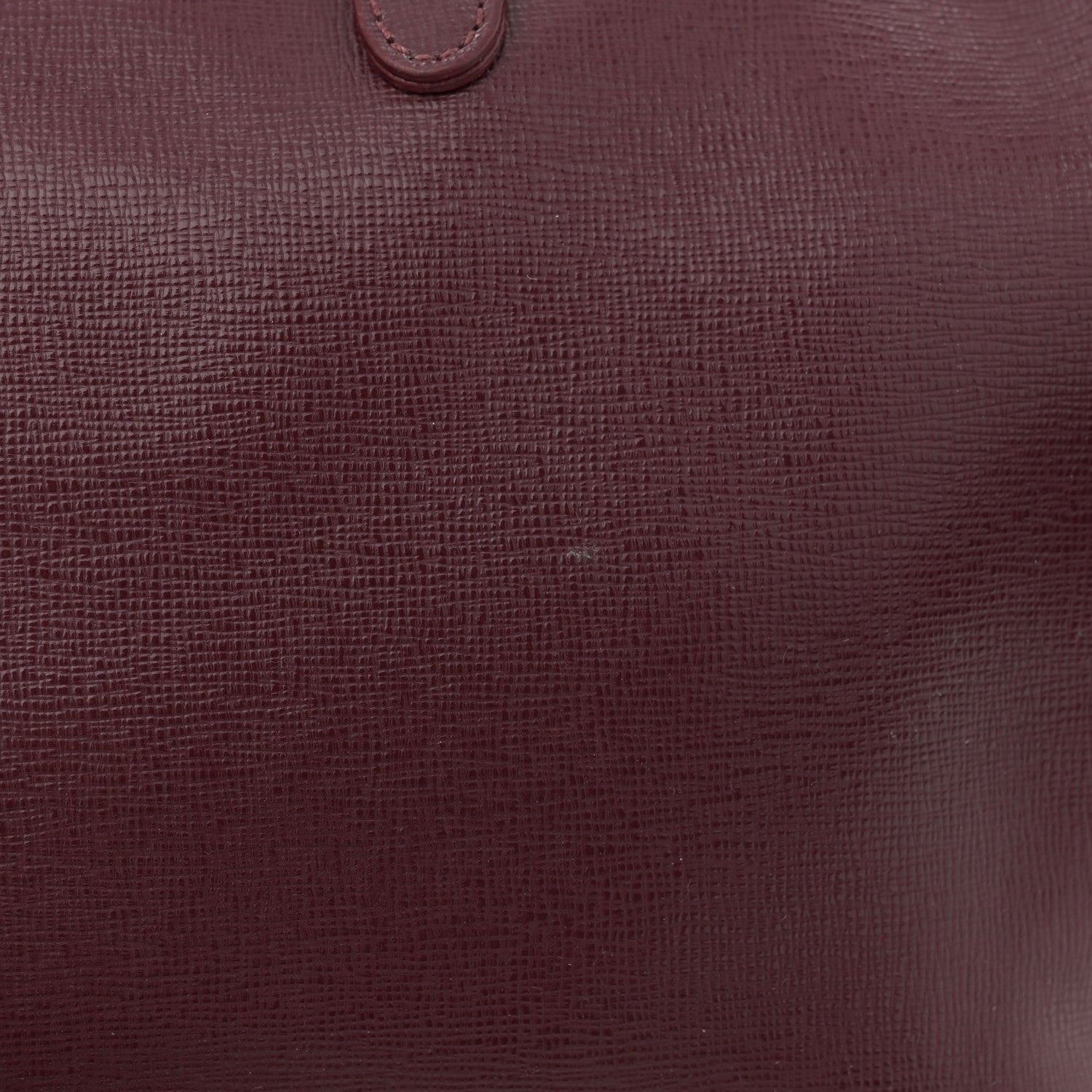 Versace Saffiano Calfskin Palazzo Bowler Burgundy 14 of 17
