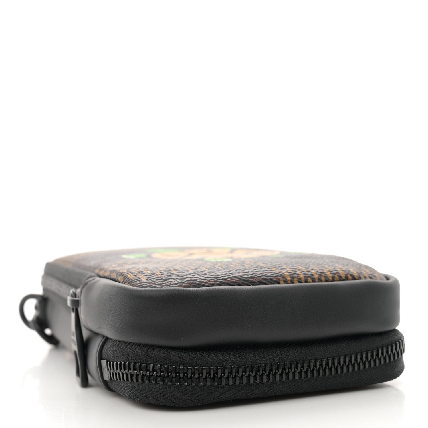 Louis Vuitton X NIGO Giant Damier Ebene Tortoise Double Phone Pouch 4 of 11
