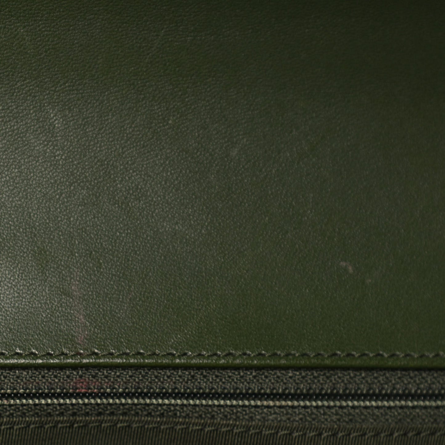 Lambskin Quilted New Medium Boy Flap Dark Green