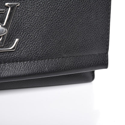Louis Vuitton Calfskin Lockme II Chain Bag BB Black 8 of 9