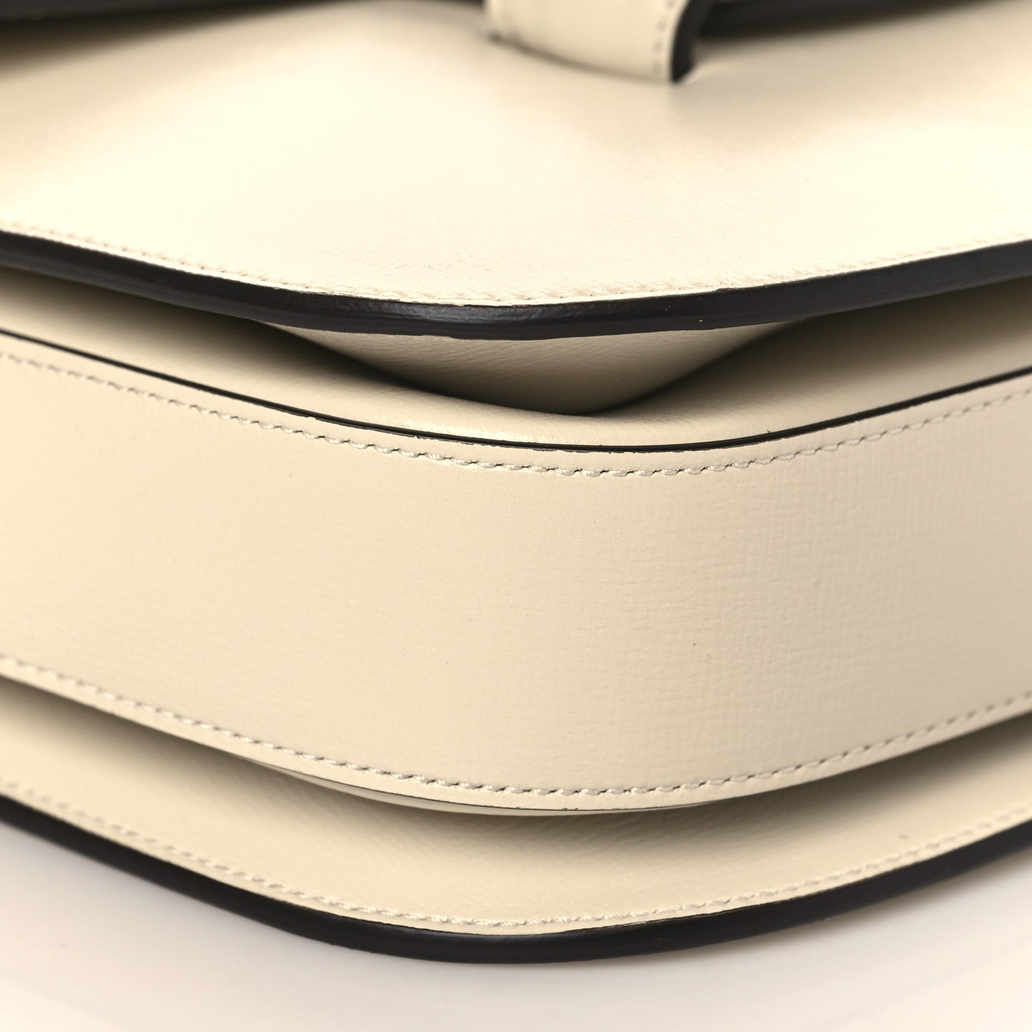 Azalea Calfskin Horsebit 1955 Shoulder Bag Mystic White