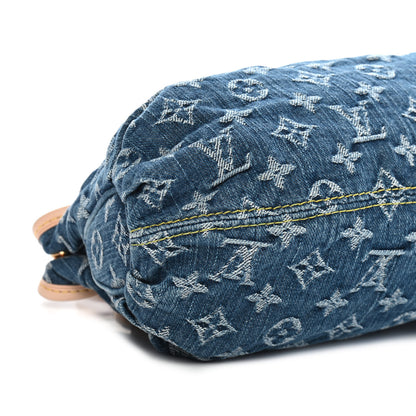 Louis Vuitton Monogram Denim Pleaty Blue 8 of 9
