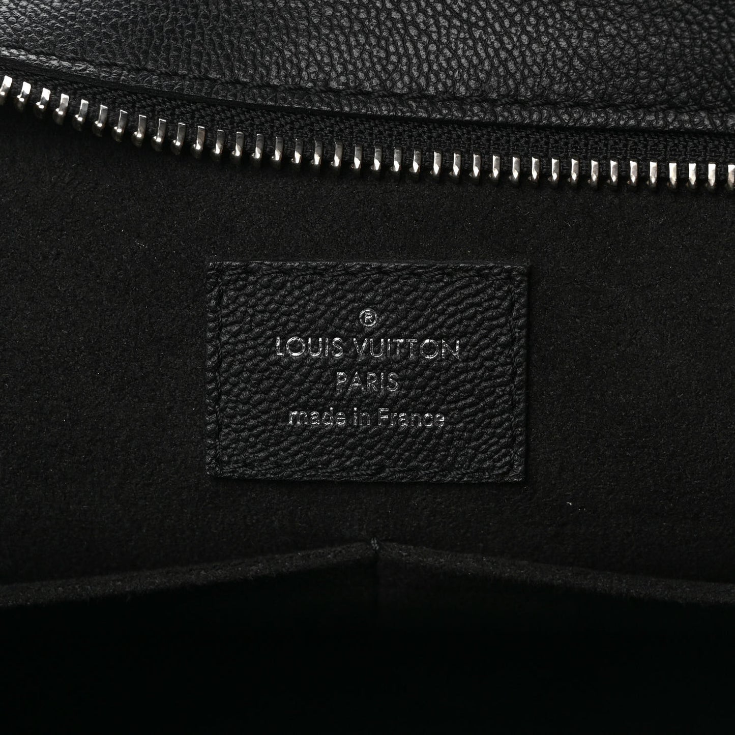 Monogram Cuir Plume Very Zipped Tote Black