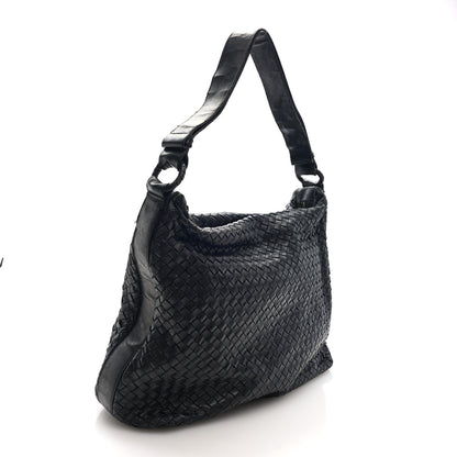 Bottega Veneta Nappa Intrecciato Hobo Navy 2 of 9