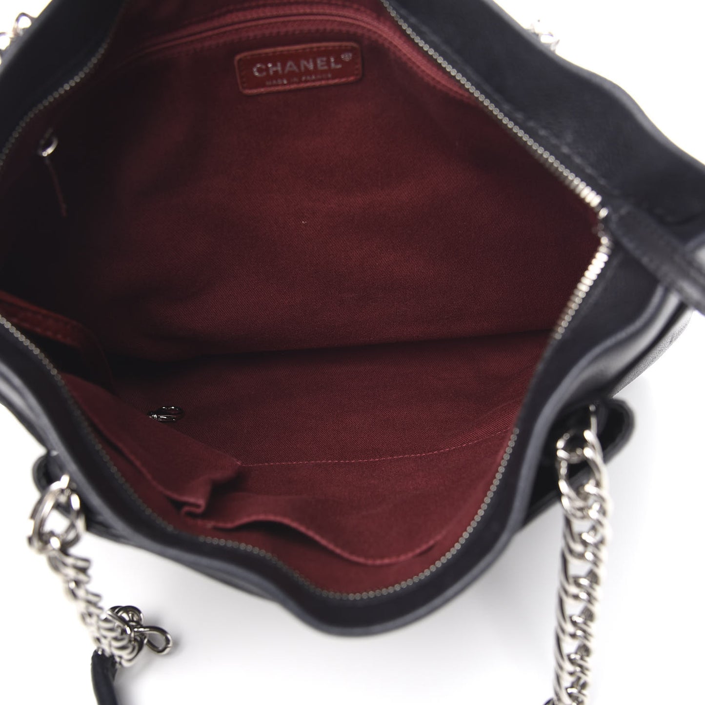 Caviar Large CC Tuck Tote Black